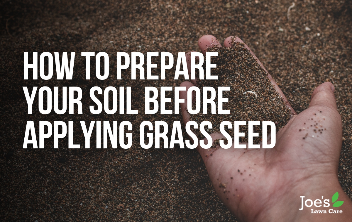 A picture of fresh soil with the title, How to prepare your soil before applying grass seed